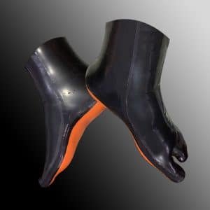Latex Two-Toe Short Socks