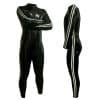 Natural Latex Men Bodysuit with Side Strips