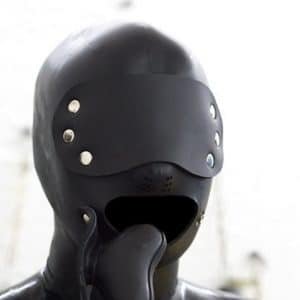 Neoprene Full Mask With Eyeshade & Mouth Gag