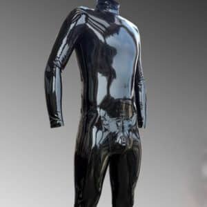 Ultra-Stretch Black Latex Catsuit