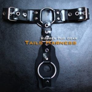 Locking Rubber Butt Plug Harness (1)