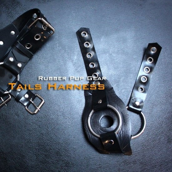 Locking Rubber Butt Plug Harness (3)