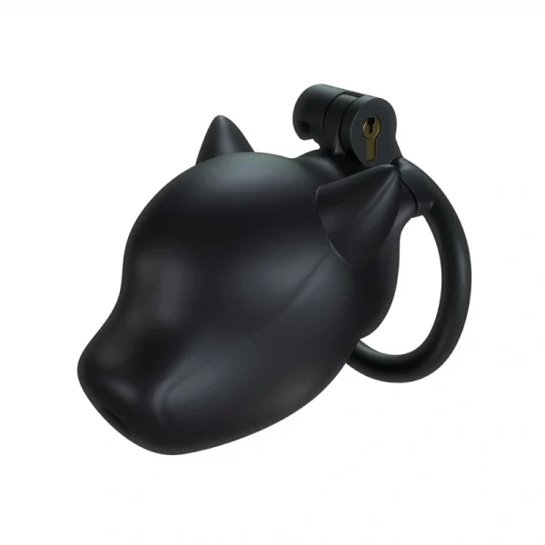 Black Puppy Drone Chastity Cage
