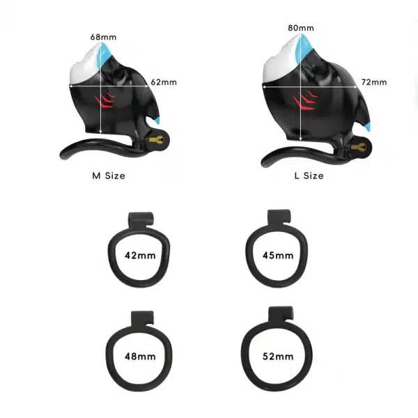 Black Shark Chastity Cage Drone