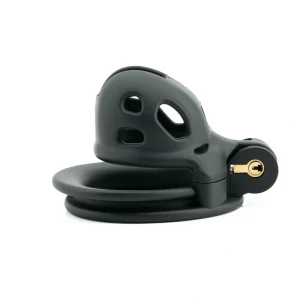 Hollowed-Out Chastity Cage- Black
