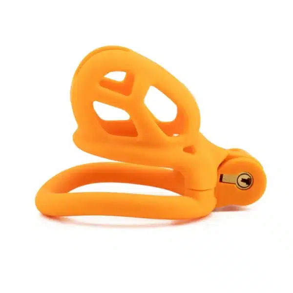 Hollowed-Out Chastity Cage-Orange