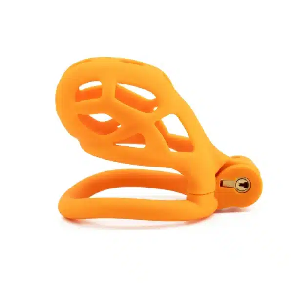 Hollowed-Out Chastity Cage-Orange