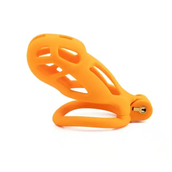 Hollowed-Out Chastity Cage-Orange
