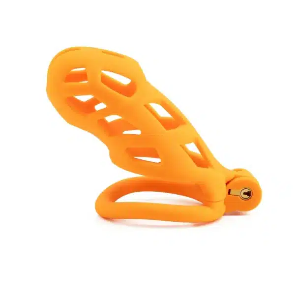 Hollowed-Out Chastity Cage-Orange