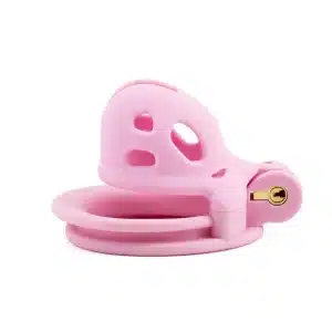 Hollowed-Out Chastity Cage-Pink