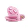 Hollowed-Out Chastity Cage-Pink