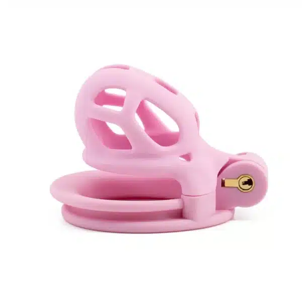 Hollowed-Out Chastity Cage-Pink