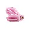Hollowed-Out Chastity Cage-Pink
