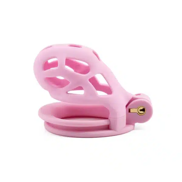 Hollowed-Out Chastity Cage-Pink