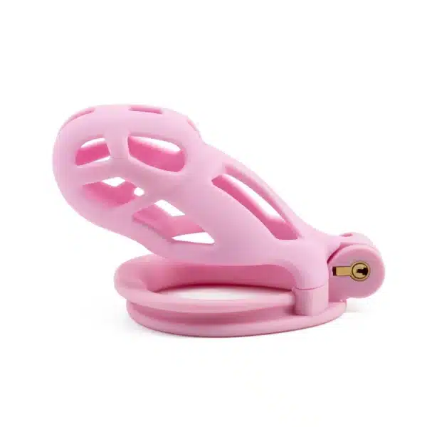 Hollowed-Out Chastity Cage-Pink