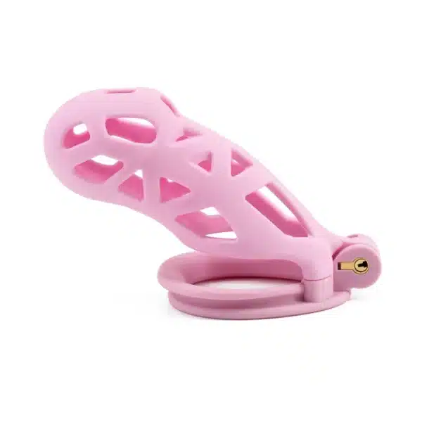 Hollowed-Out Chastity Cage-Pink