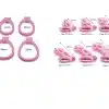 Hollowed-Out Chastity Cage-Pink