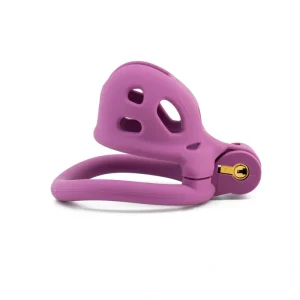 Hollowed-Out Chastity Cage-Purple
