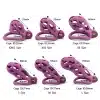 Hollowed-Out Chastity Cage-Purple