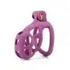 Hollowed-Out Chastity Cage-Purple
