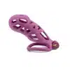 Hollowed-Out Chastity Cage-Purple