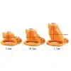 Orange Dog Chastity Cage