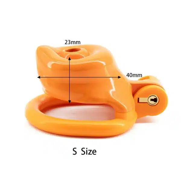 Orange Dog Chastity Cage