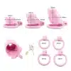 Pink Dog Chastity Cage