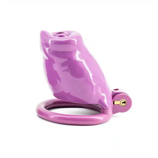 Purple Dog Chastity Cage