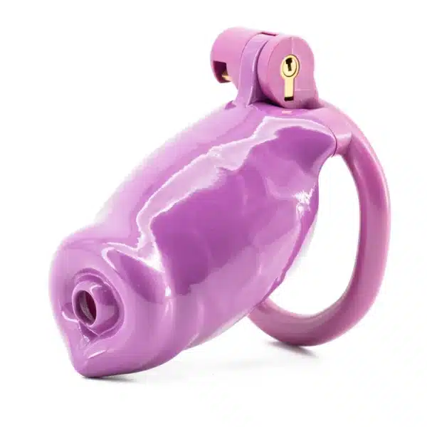 Purple Dog Chastity Cage
