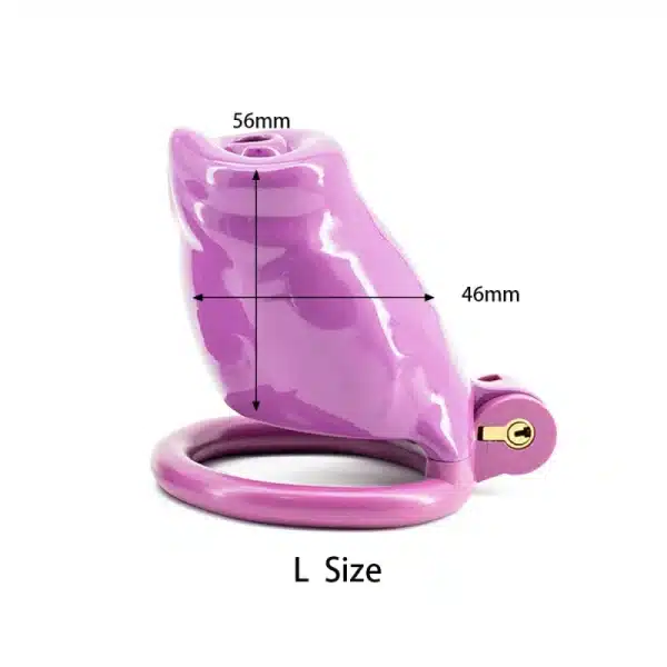 Purple Dog Chastity Cage