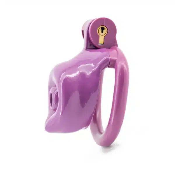 Purple Dog Chastity Cage