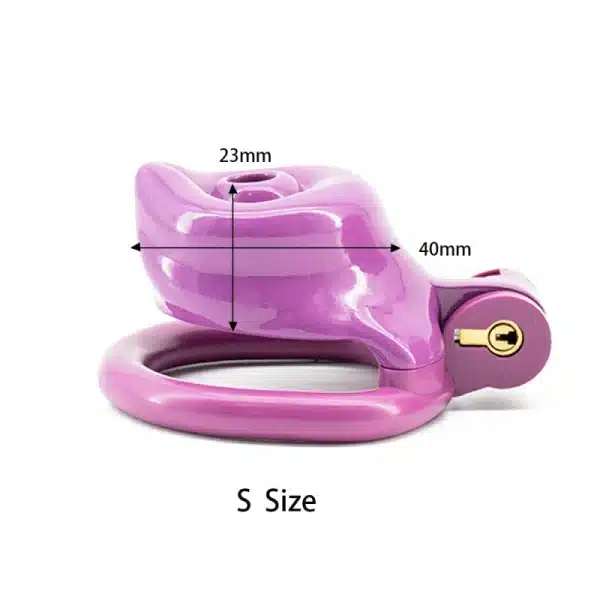 Purple Dog Chastity Cage