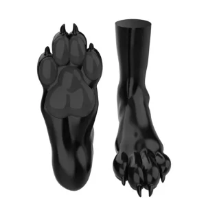 Silicone Black Canine Feet (1)