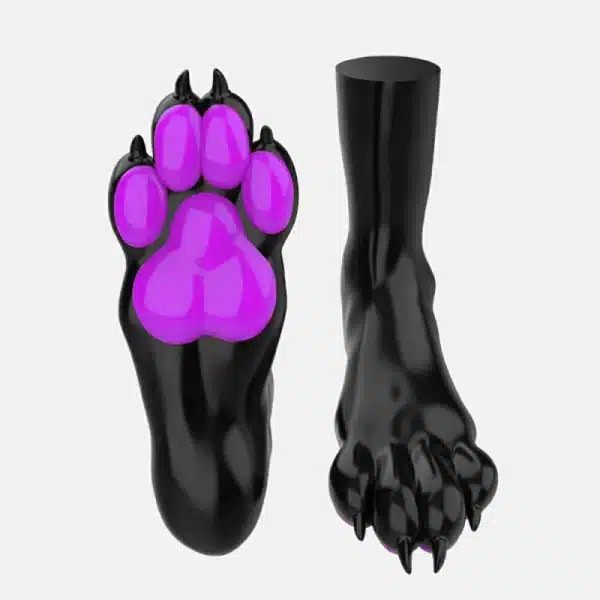 Silicone Black Canine Feet — Colored (11)