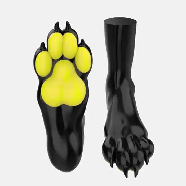 Silicone Black Canine Feet — Colored (3)