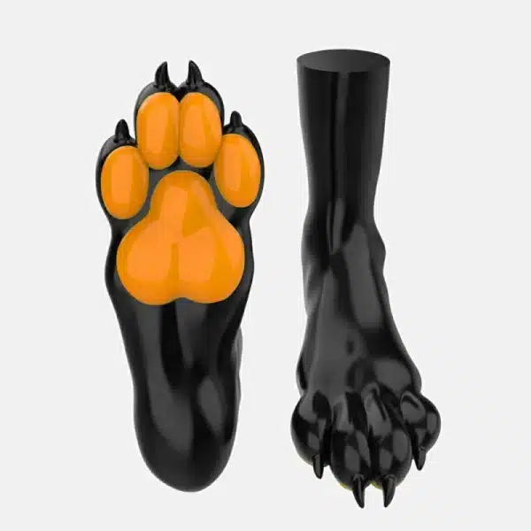 Silicone Black Canine Feet — Colored (4)
