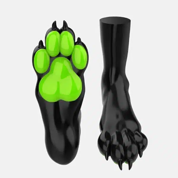 Silicone Black Canine Feet — Colored (7)