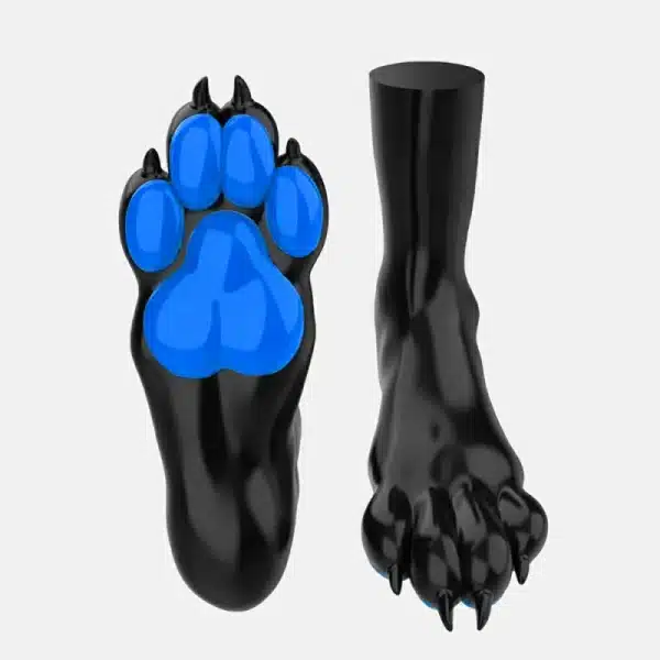 Silicone Black Canine Feet — Colored (8)