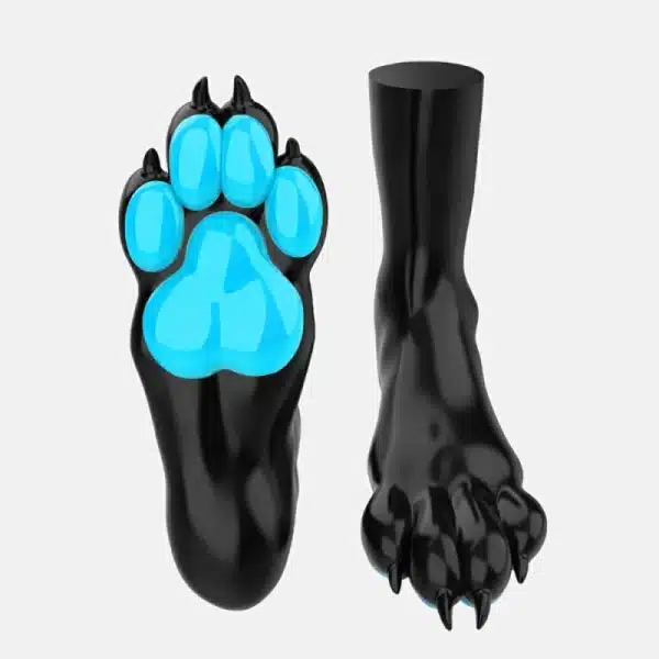 Silicone Black Canine Feet — Colored (9)
