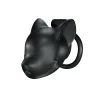 Silicone Black Cat Drone Chastity Cage