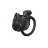 Silicone Black Cat Drone Chastity Cage