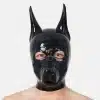 Silicone Black Doberman Muzzle Dog Hood (2)