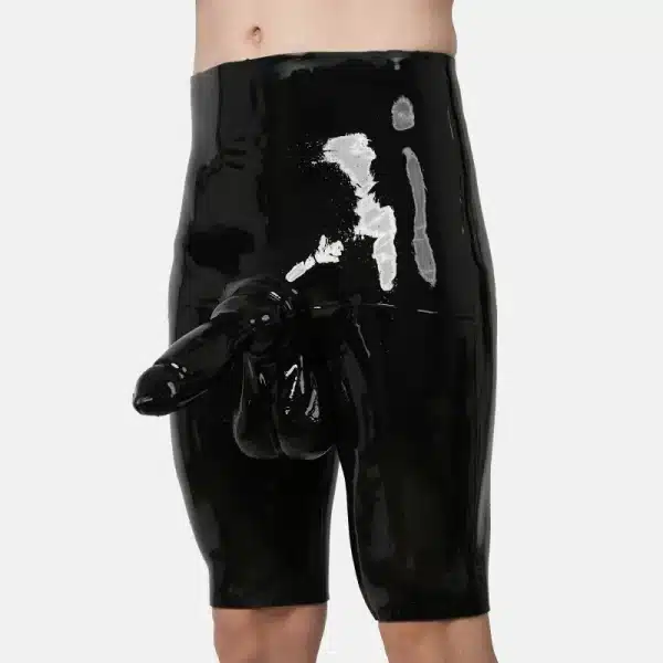 Silicone Black Dog Dildo Pants