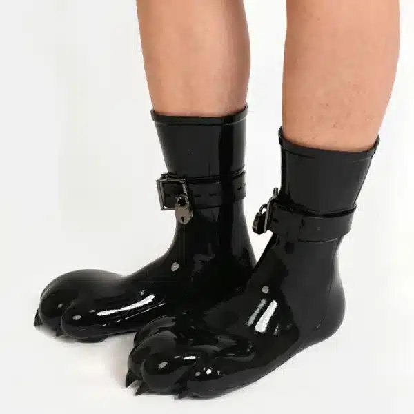 Silicone Black Feet Paws with Bindings (2)