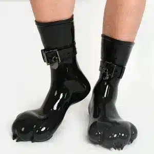Silicone Black Feet Paws with Bindings (3)