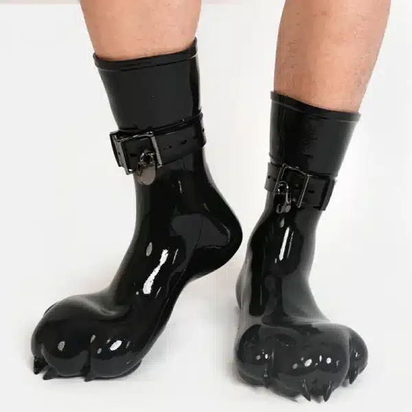 Silicone Black Feet Paws with Bindings (3)