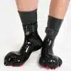 Silicone Black Feet Paws with Bindings — Colored (12)