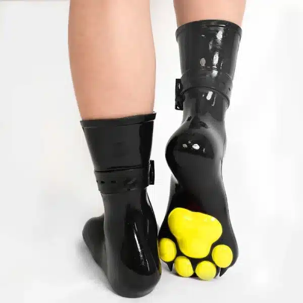 Silicone Black Feet Paws with Bindings — Colored (14)