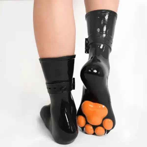 Silicone Black Feet Paws with Bindings — Colored (15)